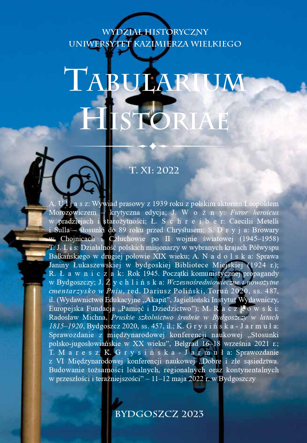 					View Vol. 11 (2022): Tabularium historiae
				