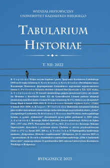 					Pokaż Tom 12 (2022): Tabularium Historiae
				