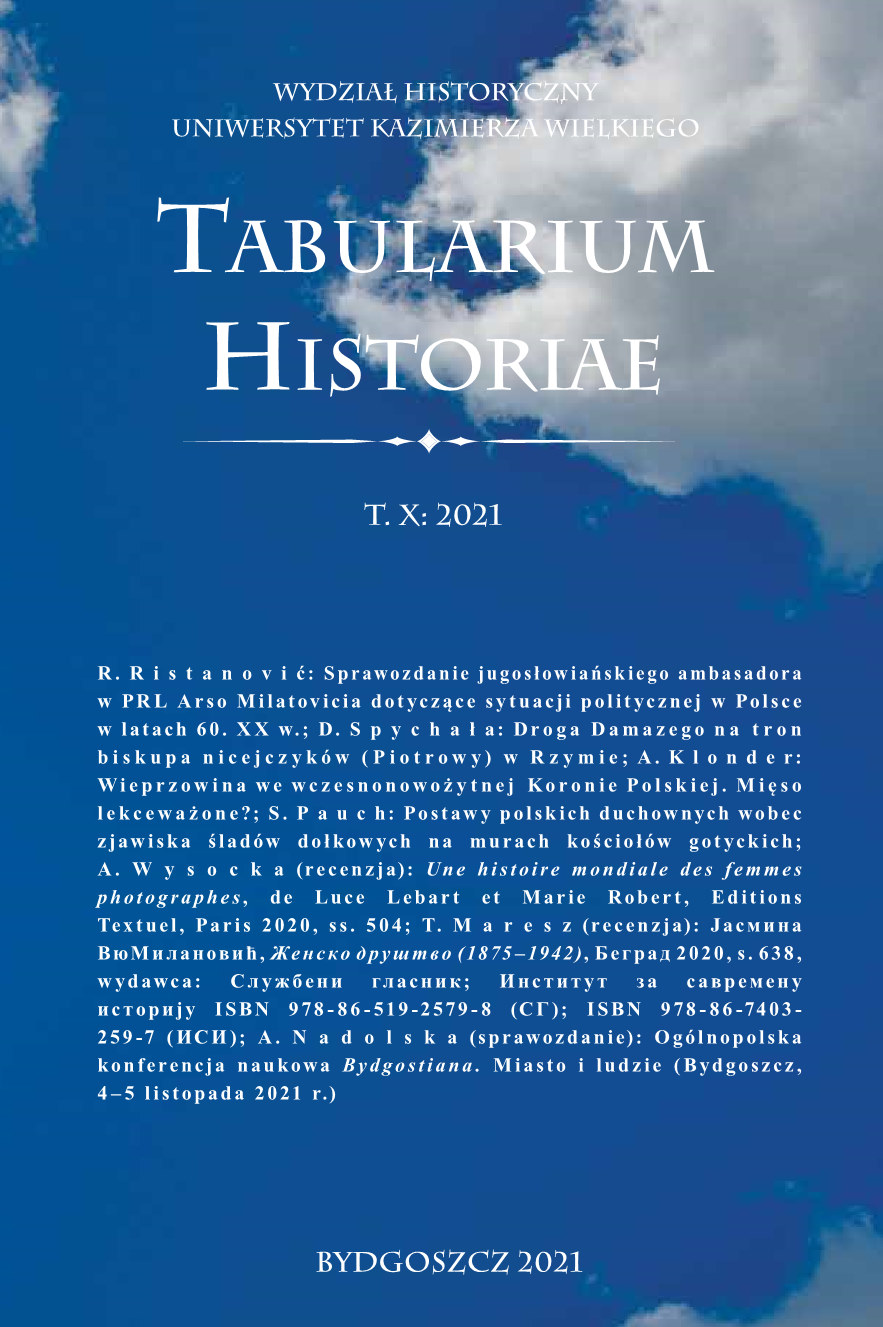 					View Vol. 10 (2021): Tabularium Historiae
				