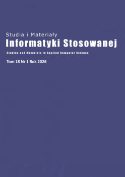					Pokaż Tom 18 Nr 1 (2026): Studia i Materiały Informatyki Stosowanej
				